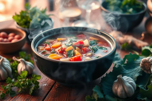 Gesunde Suppe bei Erkältung