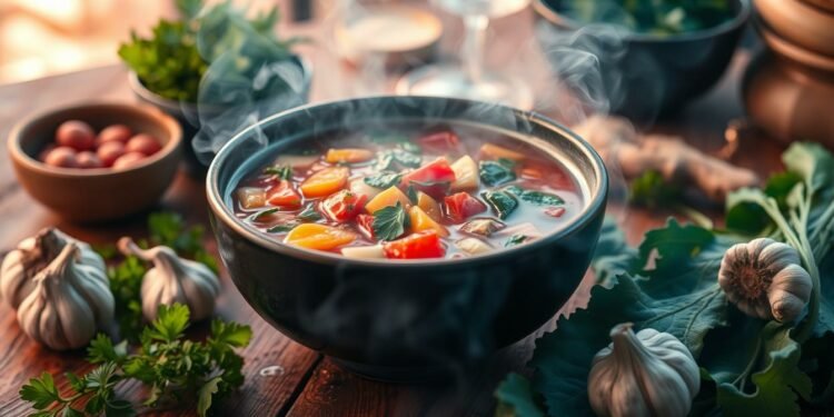 Gesunde Suppe bei Erkältung