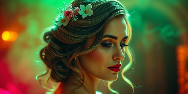 Halboffene Frisuren festlich