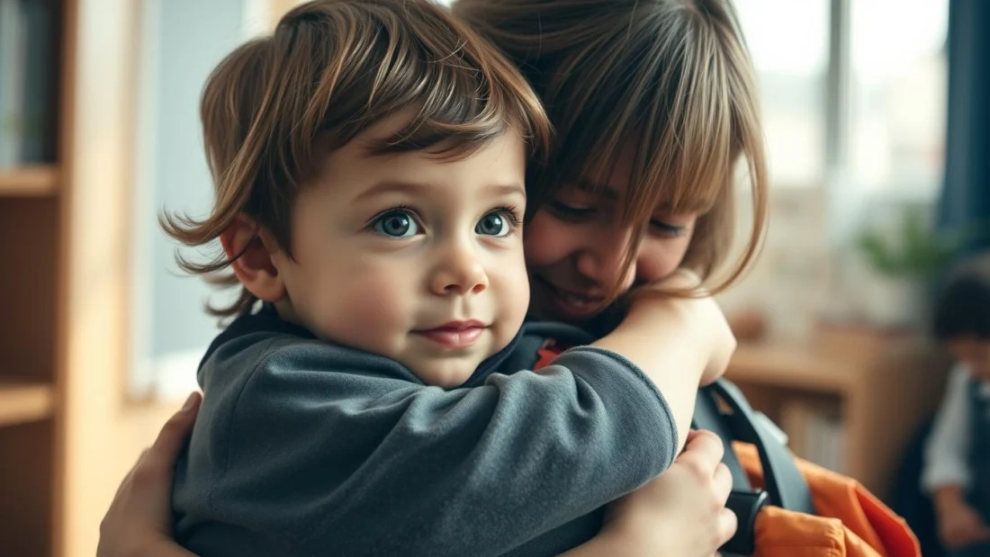 Kindergarten Eingewöhnung Kind mit Erzieherin