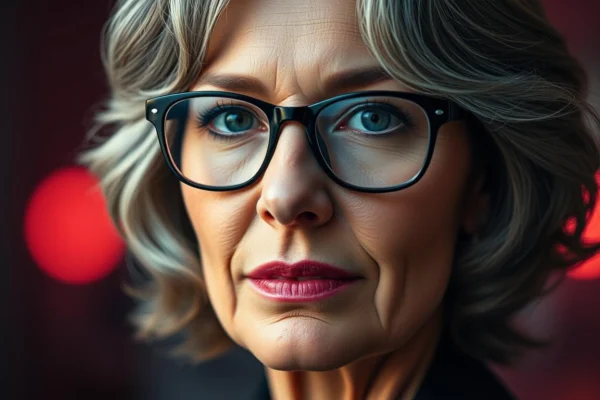 Moderne Frisuren ab 60 mit Brille