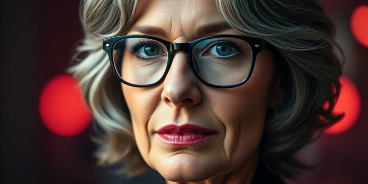 Moderne Frisuren ab 60 mit Brille