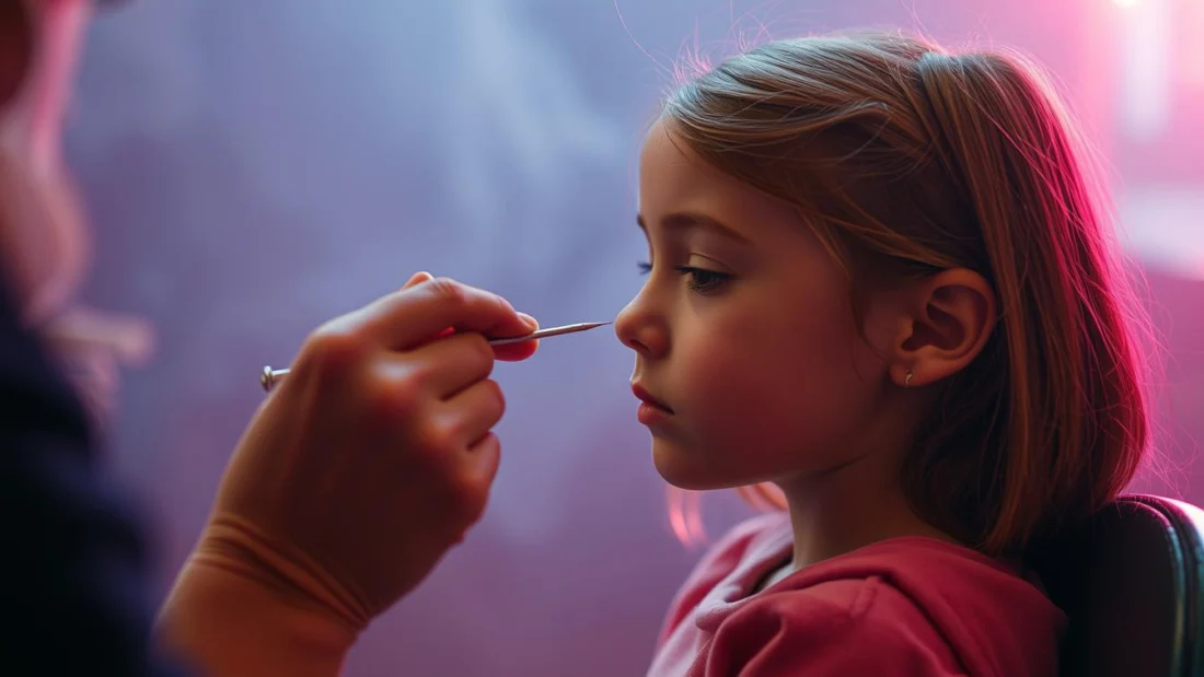 Ohrlöcher stechen Kinder