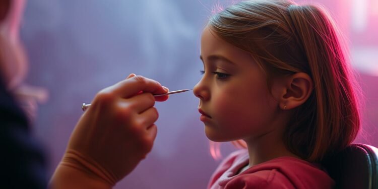 Ohrlöcher stechen Kinder