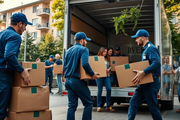 Professionelle Umzugshelfer Berlin im Einsatz