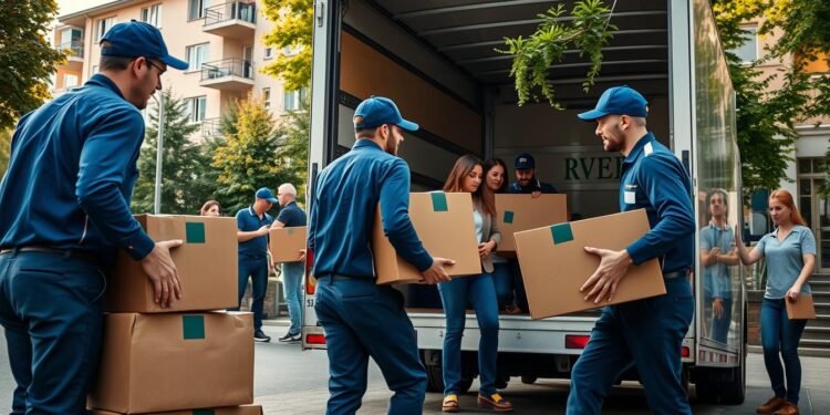 Professionelle Umzugshelfer Berlin im Einsatz