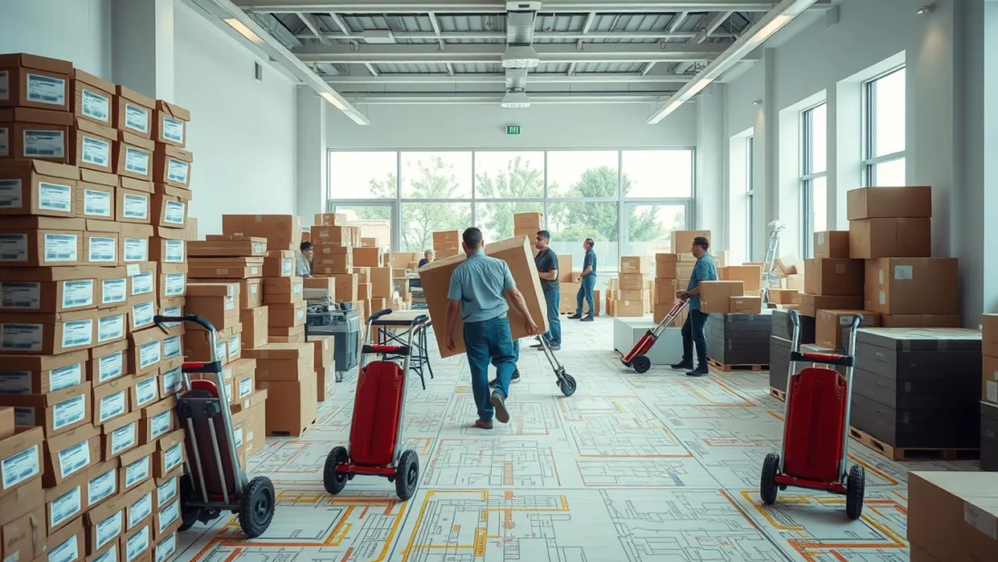 Professioneller Umzug mit systematischer Planung