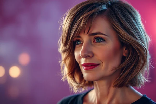 Stufig fransig Frisuren für Frauen ab 50