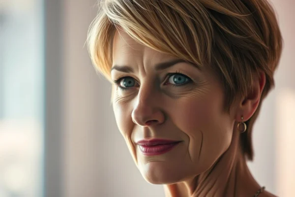 Stufig fransige Frisuren für Frauen ab 50
