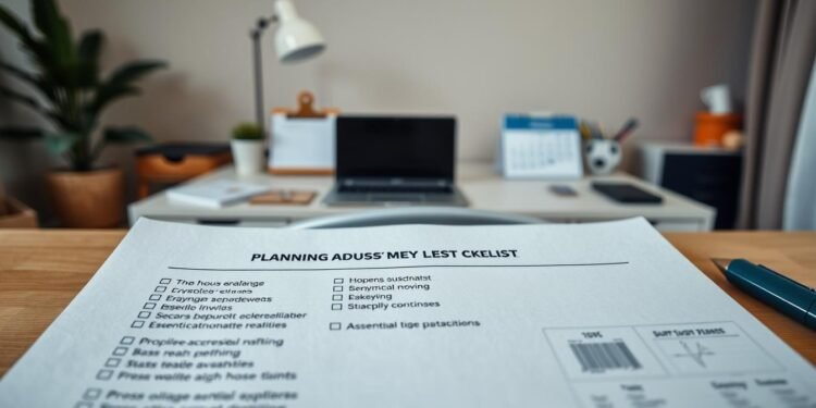 Umzugsplanung Checkliste