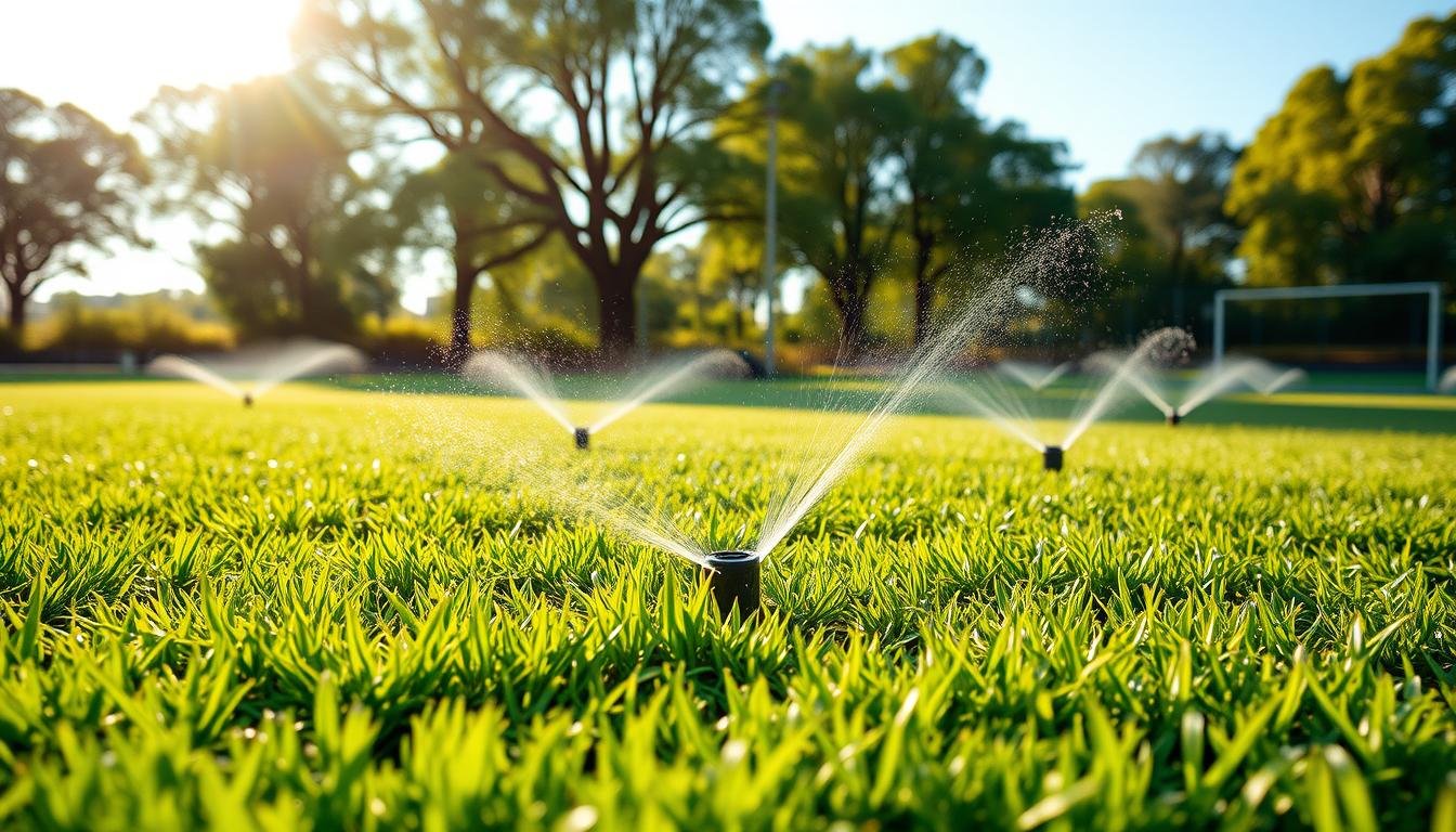 Wassersparende Gartenbewässerung für Sportplätze Wassersparende Gartenbewässerung für Sportplätze