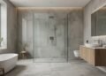Badezimmer-Trends: Bodengleiche Duschen und große Fliesen