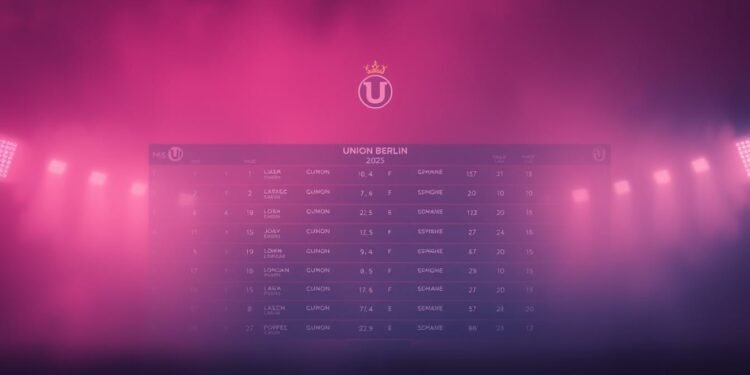 teilnehmer: union berlin tabelle