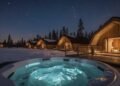 Whirlpool unter Sternen in Lappland - NOA Villas